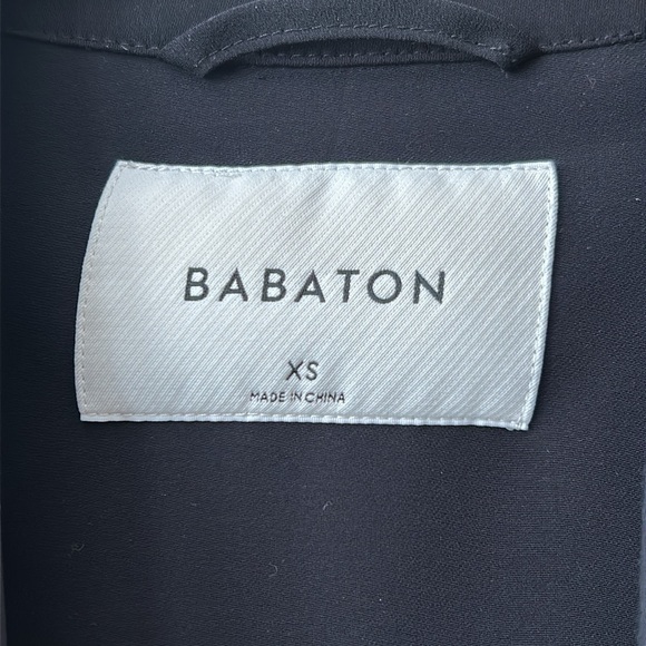 Aritzia Babaton Power Hip Black Blazer Tab Roll up Sleeve - Picture 4 of 13